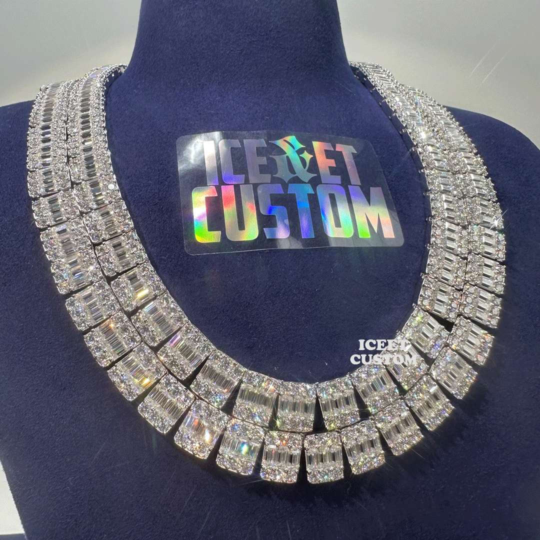 CUSTOM BAGUETTE SET TENNIS CHAIN